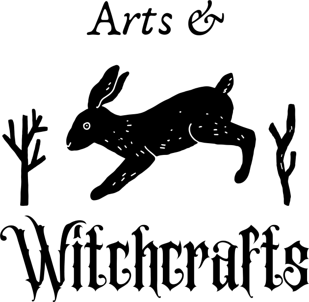Arts & Witchcrafts Running Hare Occult Design Rustic Twigs Witch Witchcraft Pagan Wiccan Dark Horror Halloween Samhain Kids T-Shirt by BitterBaubles