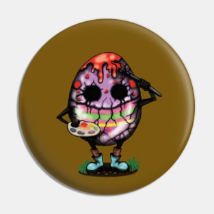 Spooky easter egg Pin