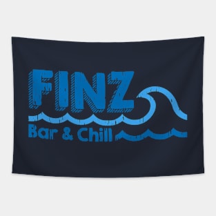 Finz Bar & Chill (Distressed) Tapestry