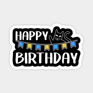 Happy Birthday Cat Dad Owner Sweet Funny Gift Present Magnet