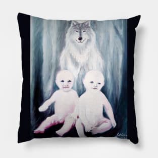 Romulus, Remus and the wolf Pillow