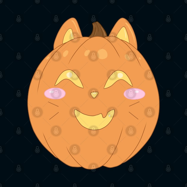 Happy Cat Pumpkin by Lady Lilac