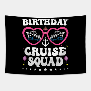 Birthday Cruise Squad Birthday Party Tee Cruise Squad 2024 Tapestry