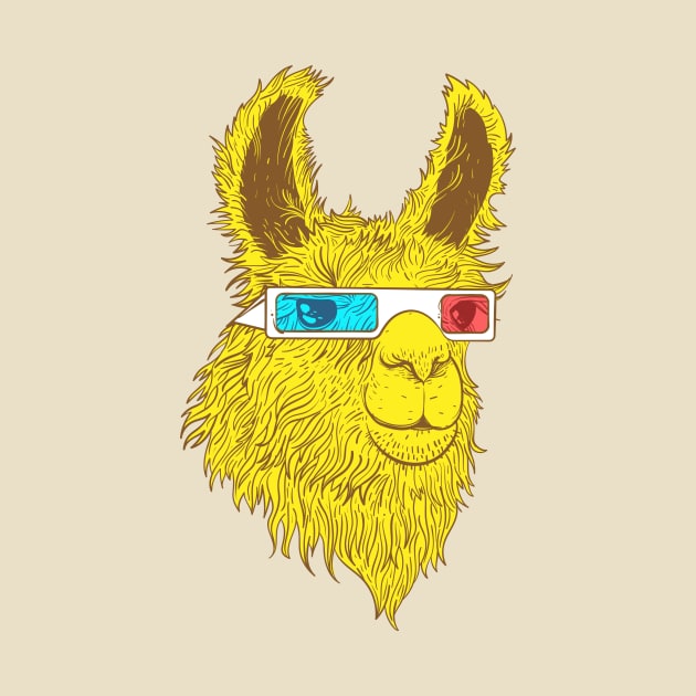 Yellow Llama by juandrewthis