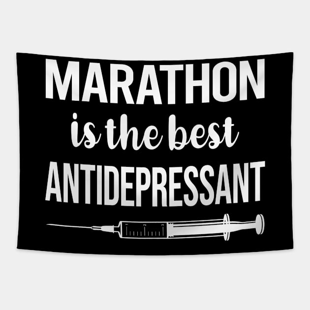 Antidepressant Marathon Tapestry by symptomovertake