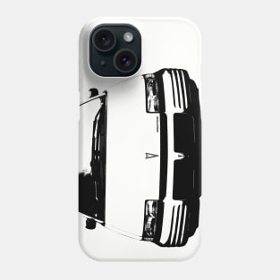 Pontiac Trans Sport 1990s American classic minivan monoblock black Phone Case