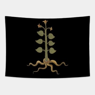 Spiritual Plant Herbal Medieval Plant Lover Romantic Art Tapestry