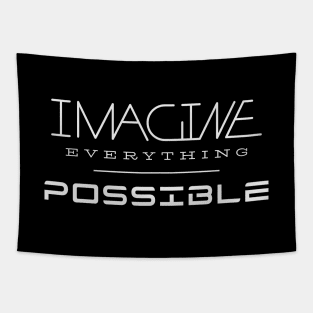 Imagine Everything Possible Quote Motivational Inspirational Tapestry