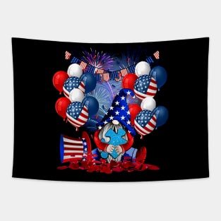 Gnome Puzzple Balloons Independence Day Autism Awareness Tapestry