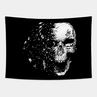 Exploding Skull Tapestry