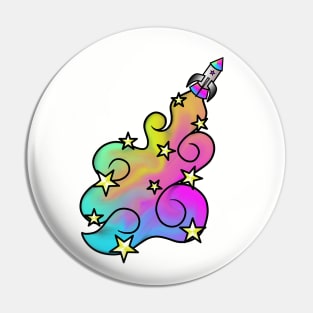 Rocket Rainbows Pin