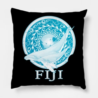 Humpack Whales Shield of Fiji Pillow