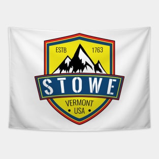 Skiing Stowe Vermont Ski Snowboarding Tapestry