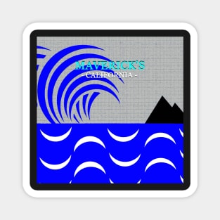 Mavericks California surf design A Magnet