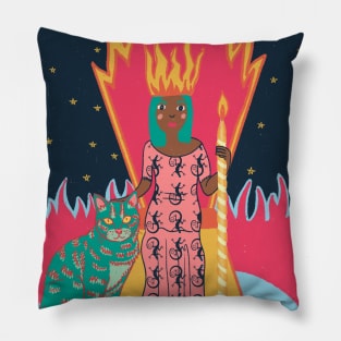 Queen of Wands Pillow