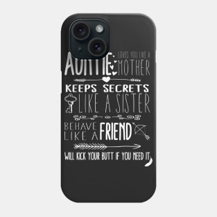 Auntie Loves You Quote Phone Case
