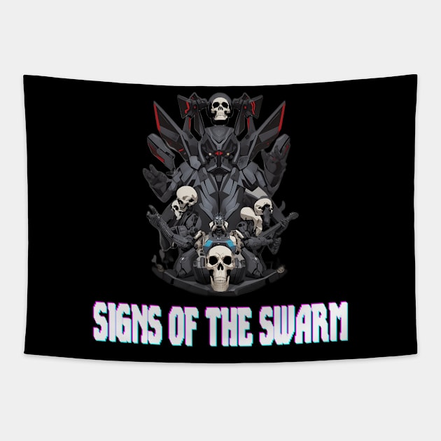 Signs of The Swarm Tapestry by Maheswara.Momocats