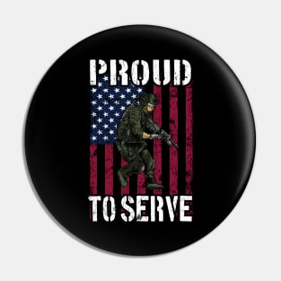 Proud to serve Pin