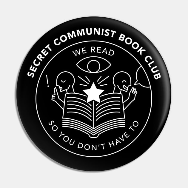 Secret Commie Book Club Pin by Teach Me Communism