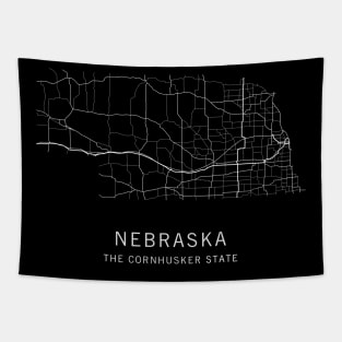 Nebraska State Road Map Tapestry