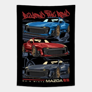 Miata MX-5 Racing Car Tapestry