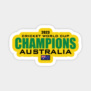 Cricket World Champions 2023 Magnet