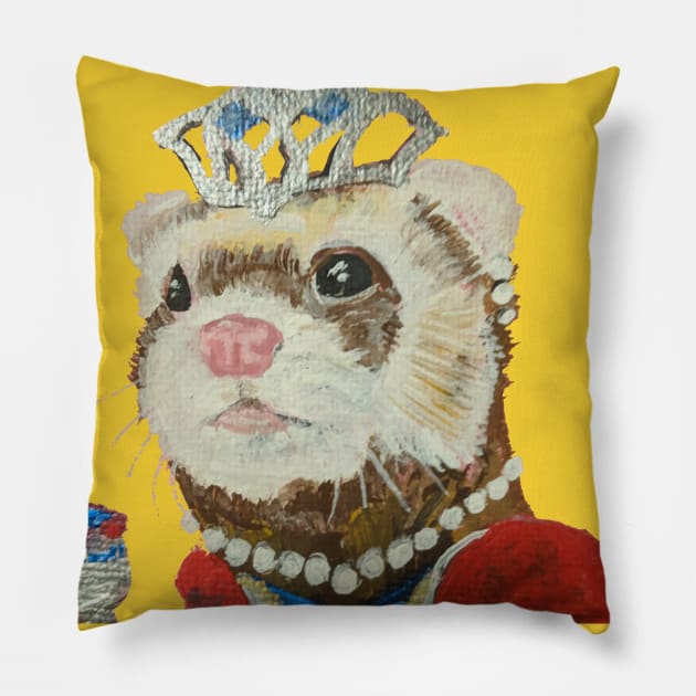 Queen Ferret Pillow by jpat6000