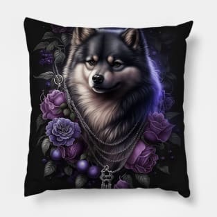 Finnish Lapphund Purple Magic Pillow