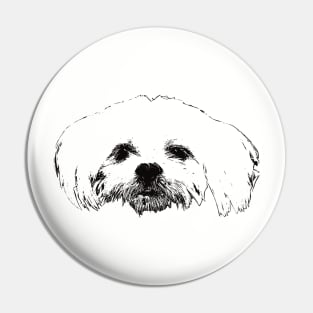 Maltese gift for Maltese Terrier Owners Pin