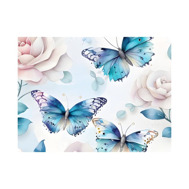 Butterflies pattern design by HANART