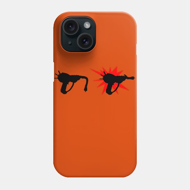 Zombie Pack-a-Punched Ray Gun on Orange Phone Case by LANStudios