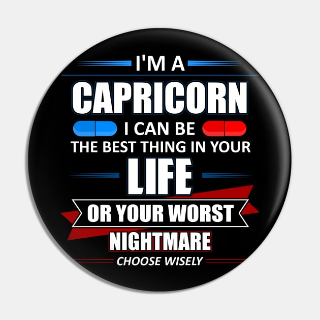 I'm a Capricorn Pin by Stoney09