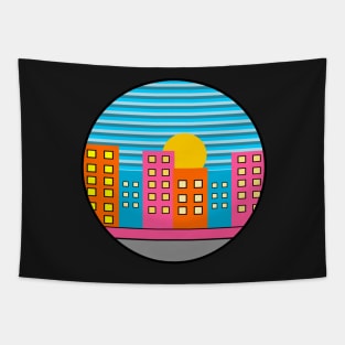 Colorful urban summer Tapestry