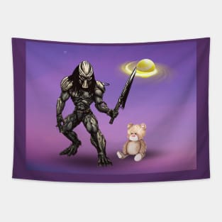 Alien and Teddy Tapestry