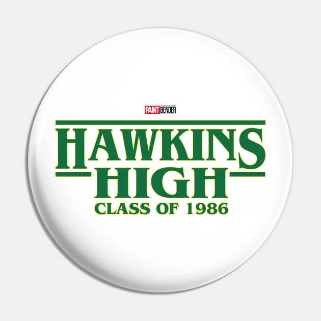 Stranger Things 4 Hawkins High School 1986 Green Logo Shirt