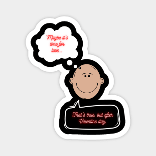 Humorous Valentines: The Face Logo with Speech Bubbles Magnet