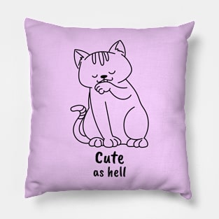Adorable cute cat Pillow