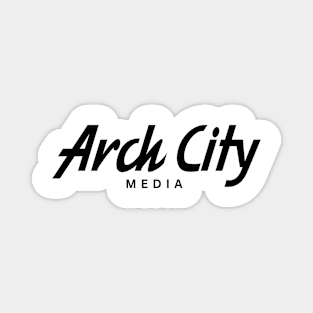 Arch City Media Specialties Black Font Magnet