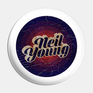 NEIL YOUNG - VINTAGE BLURN CIRCLE Pin