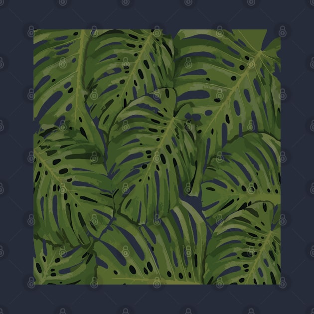 Leaf Pattern Green Design by Seven Seven t