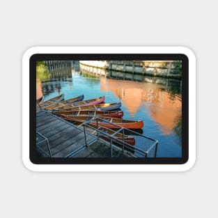 Canoes for a pub crawl on the River Wensum in Norwich Magnet