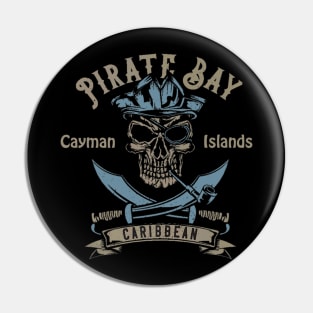 Pirate Bay Skull Design Pin