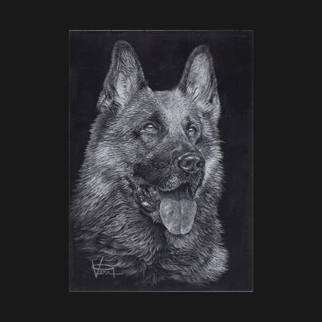 German Shepherd by VeriArt