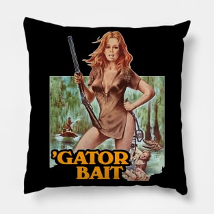 'Gator Bait ))(( Cult Classic Horror Fan Art Pillow