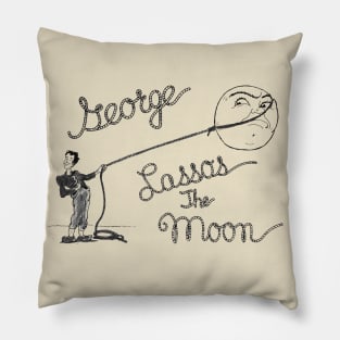 George Lassos The Moon v2 Pillow