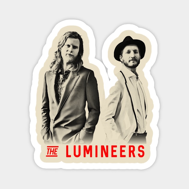 the lumineers visual art Magnet by DOGGIES ART VISUAL