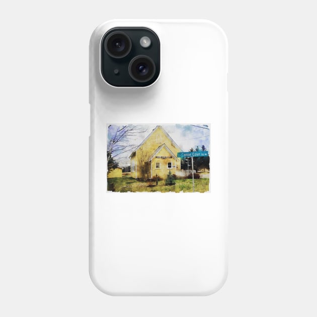 Canoe Cove School PEI Art Phone Case by Robert Alsop