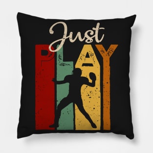 Just play american football Vintage T-Shirt Gift Pillow