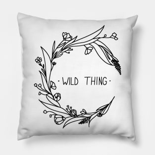 Wild Thing Floral Moon Apparel Pillow