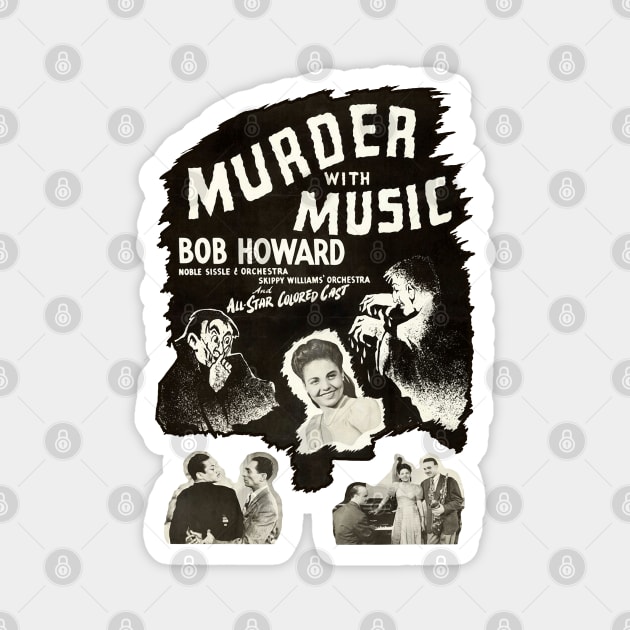 1948 MURDER WITH MUSIC Magnet by FauziKenceng